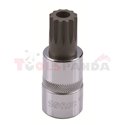 Бит вложка: размер на гнездо: 1/2", профил: SPLINE / XZN, размер на шлици 2: M16,