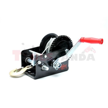 Portable winch towing 1133kg/2500lb rope type: steel