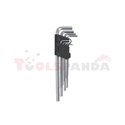 Hex key set, 9pcs (1,5-10mm)