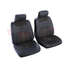 Cover seats T1 (polyester, black, front seats, 2 headrest covers + 2 support covers + 2 seat cover + 2 seat) Trinidad, compatibl