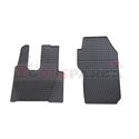 Floor mats (set, rubber, 2pcs, colour black, cab without pneumatic seats) MERCEDES ACTROS MP4 / MP5 07.11-