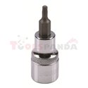 Бит вложка: размер на гнездо: 1/2", профил: TORX, размер на шлици 2: T20,