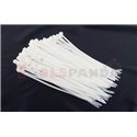 Plastic cable tie 100pcs, type: cable tie, colour: white, length 250mm, width 4,8mm, max. diameter 60mm