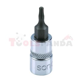 Bit 1/4", profile TORX T6, socket type: short, length 37mm