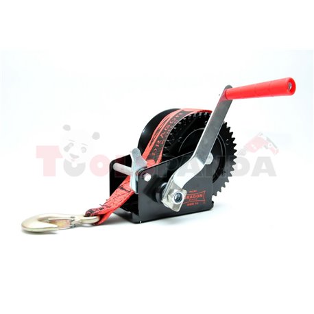 Portable winch towing 720kg/1600lb rope type: belt