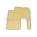 Floor mat F-CORE RENAULT, quantity per set 1 szt. (material - eco-leather, colour - champagne)