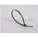 Plastic cable tie 100pcs, type: cable tie, colour: green, length 300mm, width 3,6mm, max. diameter 88mm