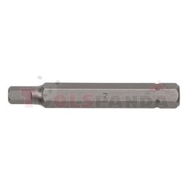 Insert bit HEX, metric size: 8 mm, pin size (metric): 10 mm, long, length: 75 mm