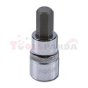 Бит вложка: размер на гнездо: 1/2", профил: шестостен HEX, метричен размер: 12 mm,