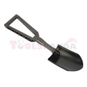 Folding shovel (length590mm, width125mm), 240mm after folding metal
