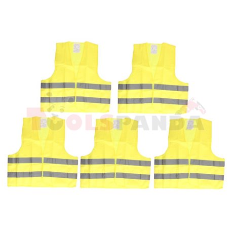 Reflective clothing (colour yellow, quantity 5pcs)