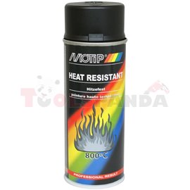 Paint white, heat-resistant (0,4 l,) matt, application: (PL) aerozol