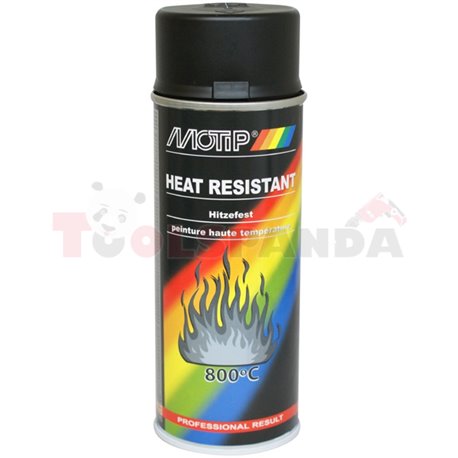 Paint white, heat-resistant (0,4 l,) matt, application: (PL) aerozol