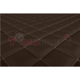 Floor mat F-CORE VOLVO, for central tunnel, ECO-LEATHER, quantity per set 1 szt. (material - eco-leather, colour - brown, manual