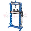 Hydraulic press hand-foot operated, force: 20t, number of regulation levels: 10, moving cylinder, cylinder stroke 190 mm, welded