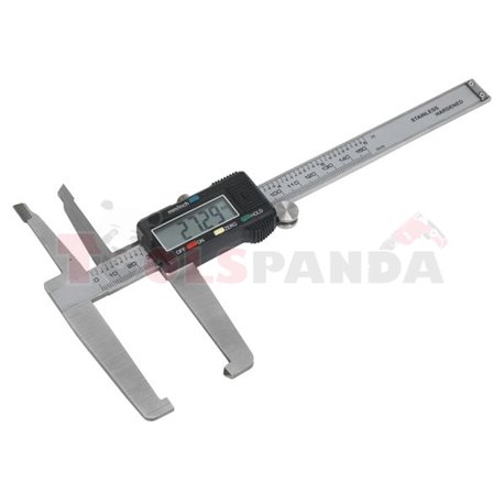 Vernier caliper, type: digital, electronic, measuring range in milimeters: 0-150mm, for brake discs and drums