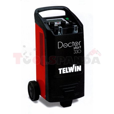 Battery charger and starter DOCTOR START 330, charging voltage: 12/24V, cCA: 300A, charging current: 45A, power supply voltage: 
