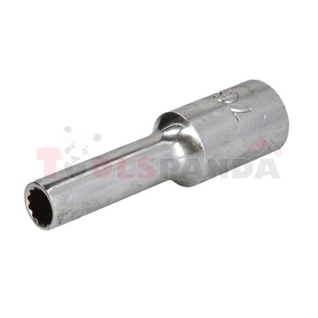 Socket 12-point 3/8", profile 12PT, metric size: 7mm, socket type: long, length 63mm