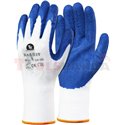12 чифта, Защитни ръкавици, RS RNYLA RABBIT, латекс / полиестер, цвят: бял / син, размер: 9 / L, 3131 EN 388 EN 420