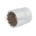 Socket 12-point 3/8", profile 12PT, metric size: 21mm, socket type: short, length 32mm