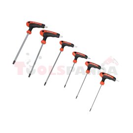 Set of key wrenches, 6 pcs, HEX key wrench(es) HEX wrench/es, hEX size: 2/2,5/3/4/5/6,