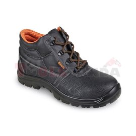 BETA Safety shoes model: BASIC, size: 45, safety category: S1P, SRC, material: leather, colour: black, shoe nose: steel