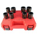 КОМПЛЕКТ УДАРНИ ВЛОЖКИ 3/4"- 8 БРОЯ: 26, 27, 29, 30, 32, 35, 36 И 38 mm