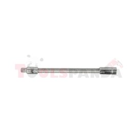Extension 1/4" / 6,3mm, profile: flexible, inch size: 1/4", length 150 mm, with a flexible spindle