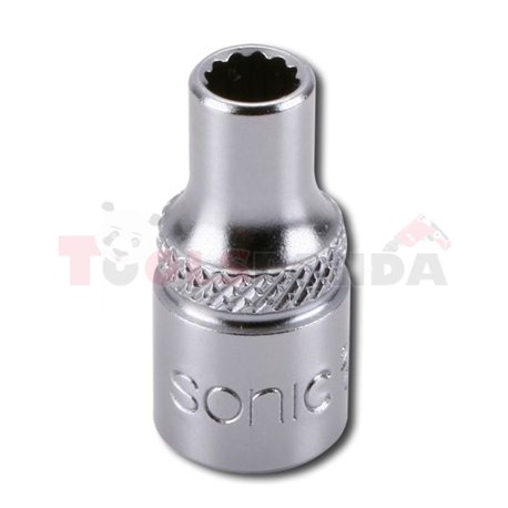 Socket 12-point 1/4", inch size: 5/16”, socket type: short, length 25mm