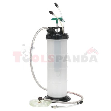 Oil extractor, tank capacity: 8L, manual draining (with set of probes)