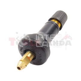 TPMS sensor valve, gumowy, czarny, Snap-in, Alligator, Sens.it, length: 43mm,
