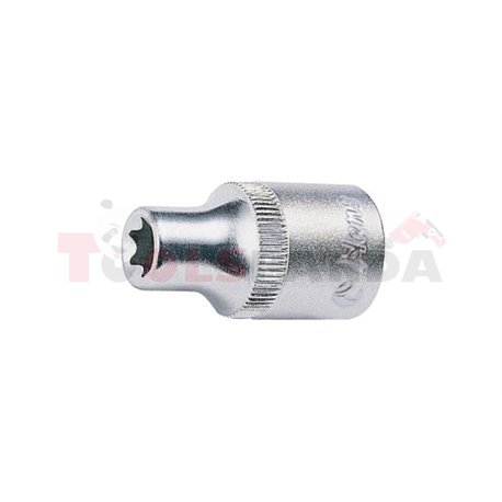 Socket E-TORX 3/8", E18, socket type: short, length 28mm