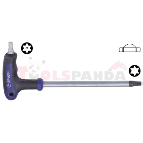 Set of key wrenches, 7 pcs, TORX TR key wrench(es), torx / Pentacle size: T10H, T15H, T20H, T25H, T27H, T30H, T40H,