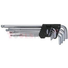 Set of key wrenches, SAE inch 10 pcs, HEX key wrench(es) HEX wrench/es, inch size: 1/16 1/4 1/8 3/16 3/32 3/8 5/16 5/32 5/64 7/3