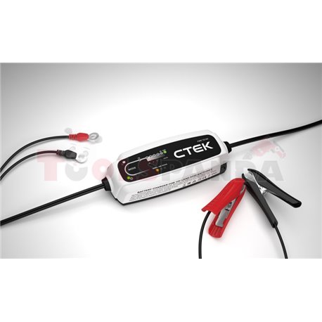 Battery charger CT5 TIME TO GO, charging voltage: 12V, charging current: 5A, power supply voltage: 230V, battery type: AGM, Ca/C
