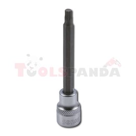 Bit 3/8", profile SPLINE / XZN M10, socket type: long, length 90mm, bihexagonal