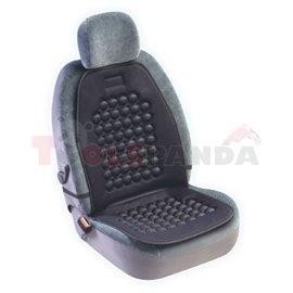 Nut seat MAGNETIC, front, colour black, polyester, mounting with hooks