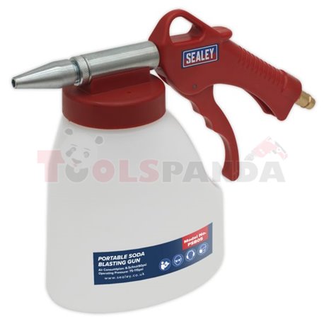 Soda-blasting gun