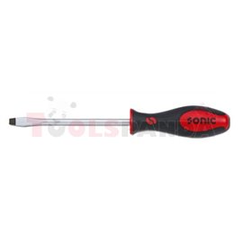 Screwdriver (flat-head) slotted, metric size: 8 mm, length: 175 mm, total length: 299 mm