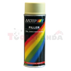 MOTIP Body filler filling, spraying, 0,4l, intended use: aluminium,steel,zinc coated,