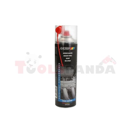 Copper grease 500ml spray, (PL) redukuje tarcie, application: metal parts, resistant to high temperatures (up to 1,100°C)