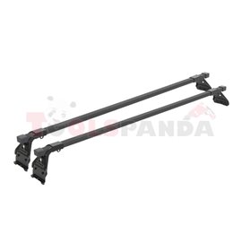 Loading carrier bar (2 pcs, Steel, length: 120 cm, payload: 50 kg, Black, for commercial vehicles) SNOVIT ESPECIFICA 311056