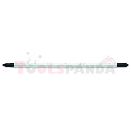 Двустранен отвертка за COAJ0814 POZIDRIV PZ1 / PZ2, 1/4 "щифт, дължина 175 мм