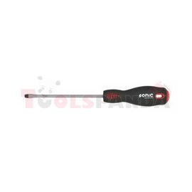 Screwdriver (flat-head) slotted, metric size: 8 mm, long, length: 175 mm, total length: 300 mm