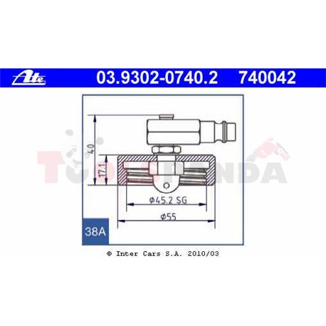 ATE капачка отдушник капачка номер 38А