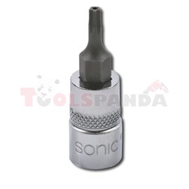 Bit 1/4", profile TORX Pentacle 27IPR, socket type: short, length 37mm, 5-angle