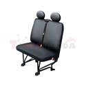 Cover seats (eco-leather, colour: black, double passenger seat) BUS II M, compatible with airbags