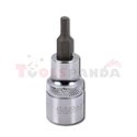 Бит вложка: размер на гнездо: 1/2", профил: шестостен HEX, метричен размер: 8 mm,