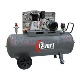 Compressor piston-type EVERT, 2,2 kW 400V 10 bar, efficiency: 425l/min., tank: 100L, number of pistons: 2pcs