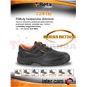 BETA Safety shoes model: BASIC, size: 41, safety category: S1P, SRC, material: leather, colour: black, shoe nose: steel